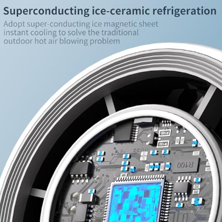 Portable Fan Handheld Mini Turbo Fan Battery White