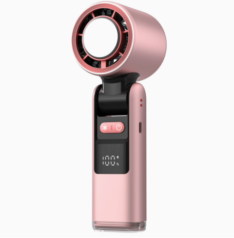 Portable Fan Handheld Mini Turbo Fan Battery Pink