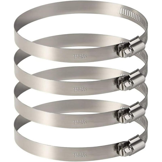 S/S Hose Clamps - Adjustable For Fixing Flexible Hoses (141Mm-165Mm)