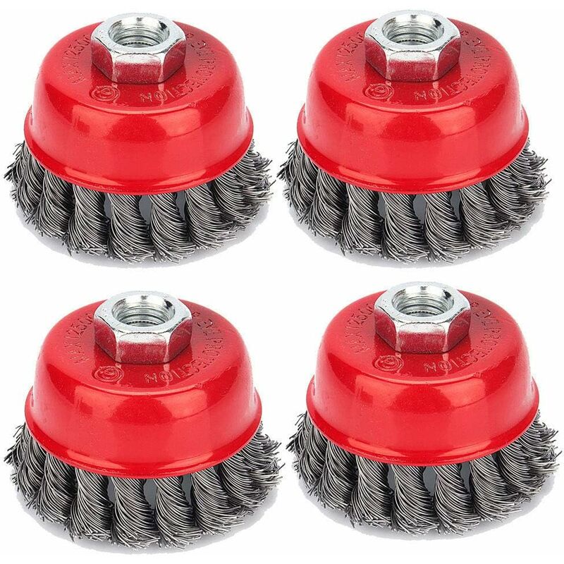 Set Conical Brushes, Grinders, Wire Brush, Twisted Cup Brush