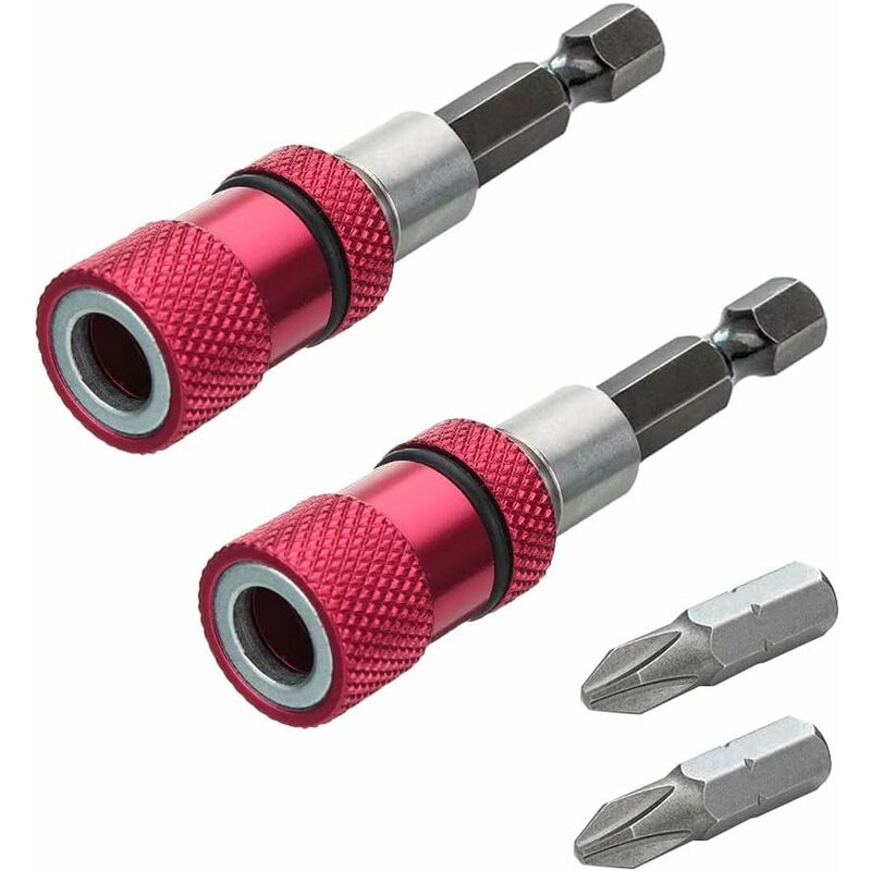 Magnetic Bit Holder with Depth Stop 1/4 Inch Screwdriver Chuck