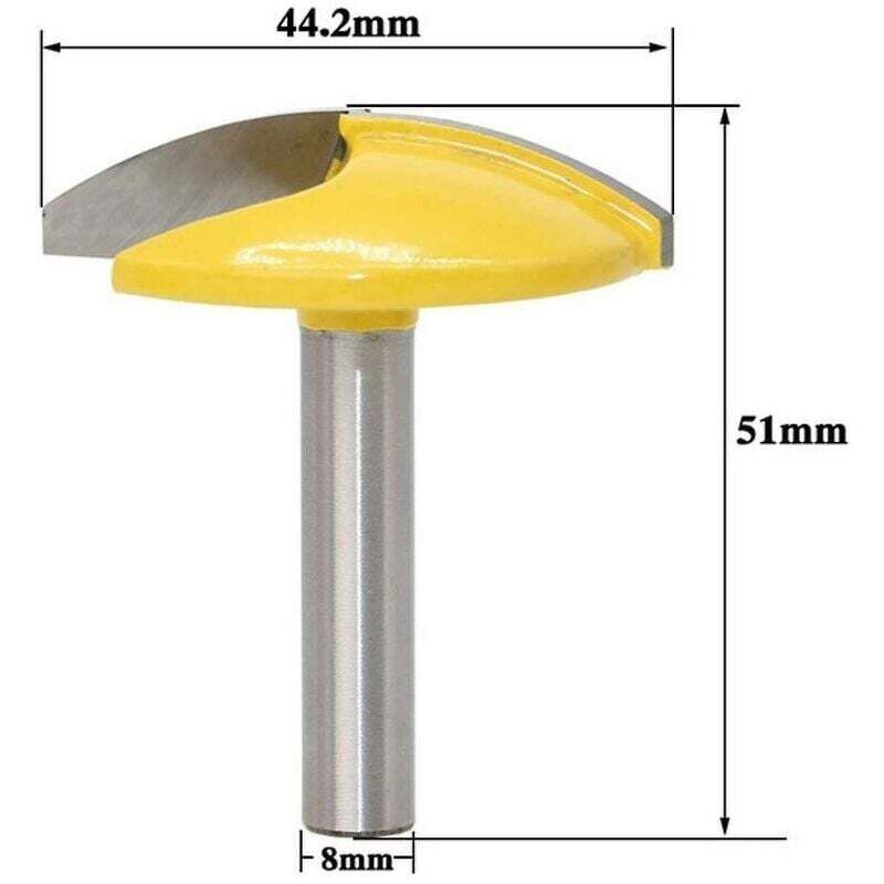 Curved And Horizontal Router Bit With 8Mm Shank Carbide Moulding