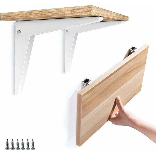 2 pcs Folding Wall Bracket, Shelf Brackets Metal