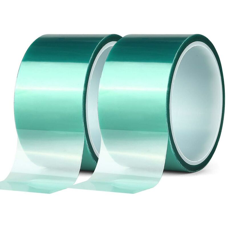 Green High Temperature Polyester Masking Tape Pet Powder Coated