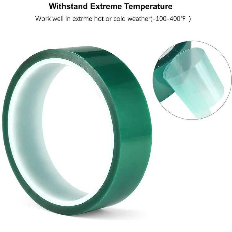 Green High Temperature Polyester Masking Tape Pet Powder Coated