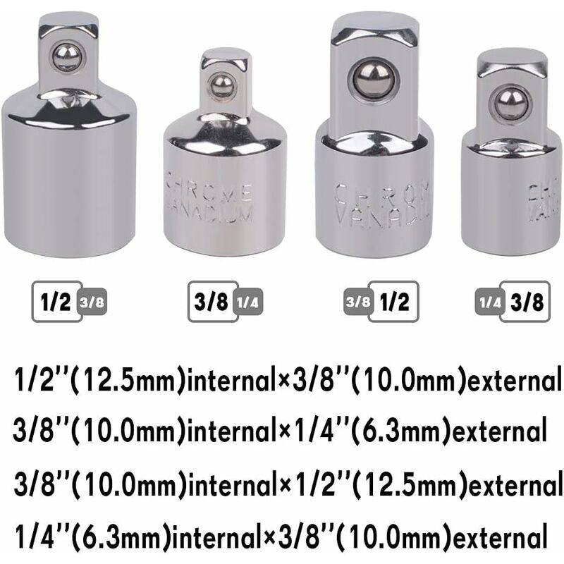 Ratchet Adapter Socket Adapter Ratchet 1/2 To 3/8-3/8 To 1/2
