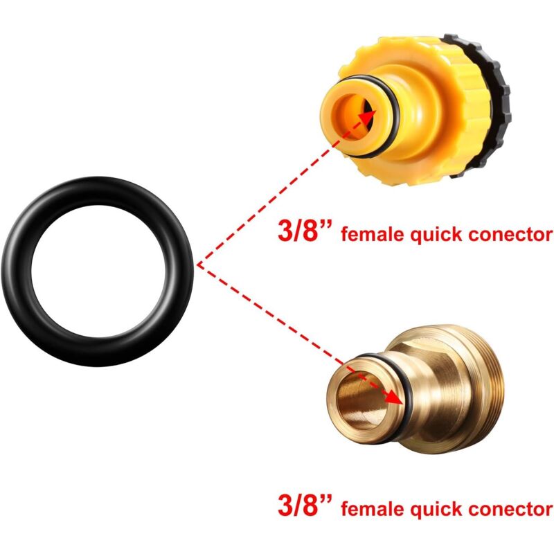 Pressure Washer O-Rings Replacement For 1/4 Inch, 3/8 Inch, M22
