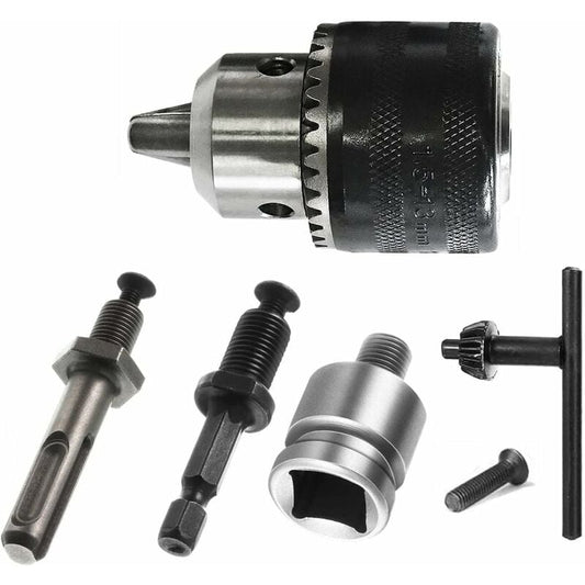 1.5-13Mm Drill Chuck 1/2-20 Unf With Sds Plus Adapter And Wrench Drill