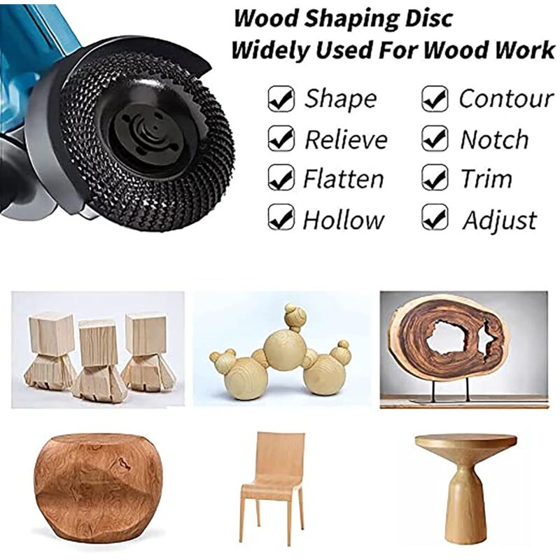 Wood Grinder Disc 125Mm Wood Carving Disc, Grinding Discs