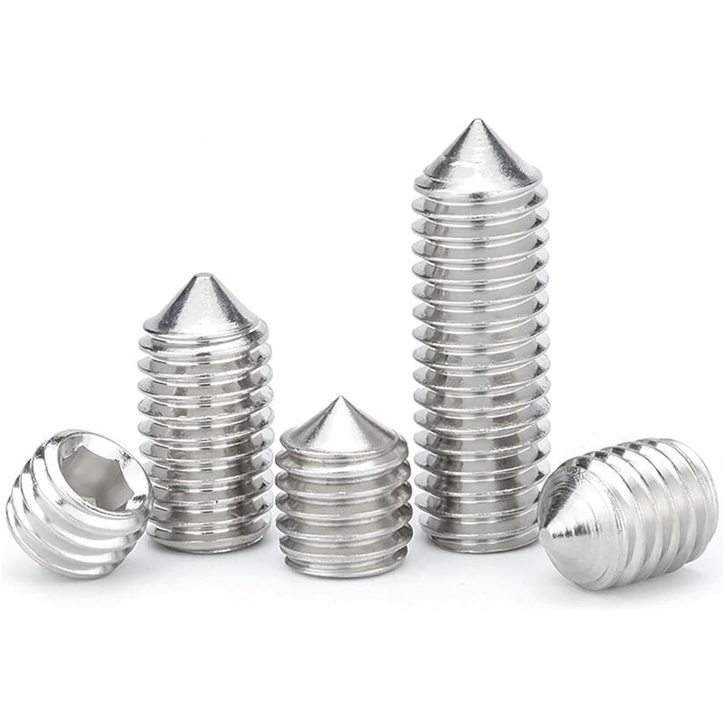 M6 Conical Grub Screws Stainless Steel Hexagon Grub Screws