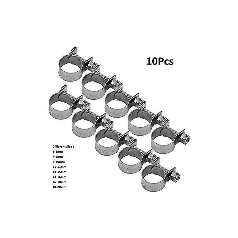Heavy Duty Stainless Steel Fuel Hose Clamps 6Mm-20Mm Optional Size