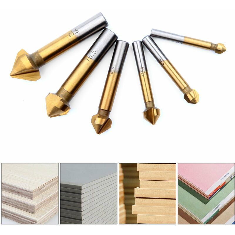 Countersink Metal Wood, Titanium Drill Bit Metal Chamfer HSS