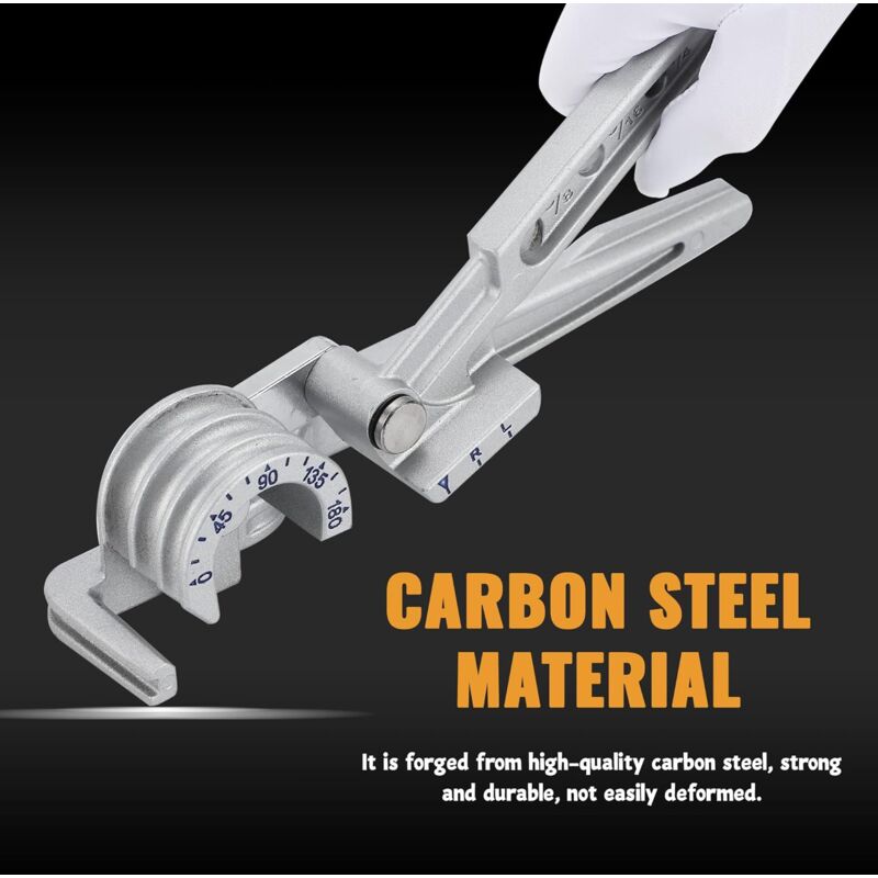 Manual Tube Bender 1/4'' 5/16'' 3/8'' 0-180° Bending Tools For Copper