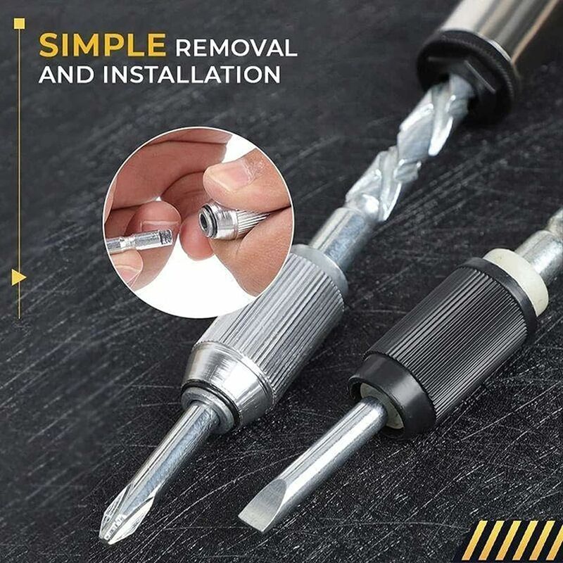 Spiral Screwdriver, Push Pull Ratchet Screwdriver, 6 In 1 Push Pull Ratchet Screwdriver Set Semi-Automatic Press Type