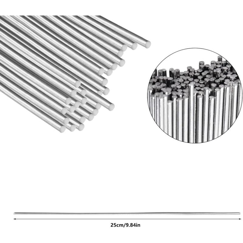 30 pcs 1.6 X 250Mm Soldering Tin ROds Low Temperature Solder Wire Aluminum Welding Solutions Solder Aluminum Welding