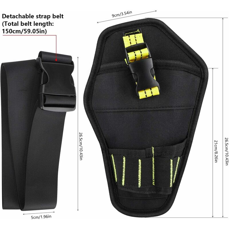 Tool Belt, Tool Holster Belt With Adjustable Belt