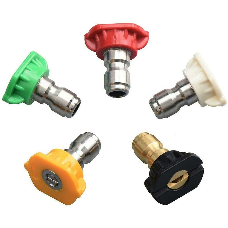 Pressure Washer Spray Nozzle Tips, 1/4 Degree Quick Connect, Multi-Degree Pressure Washer Parts