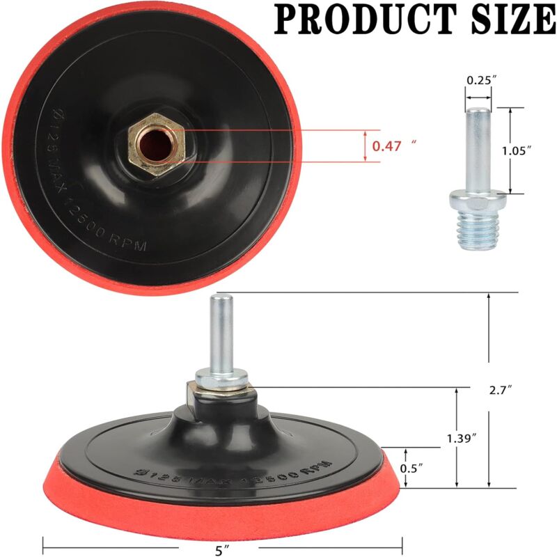 5" Hook And Loop Orbital Sander Replacement Pad