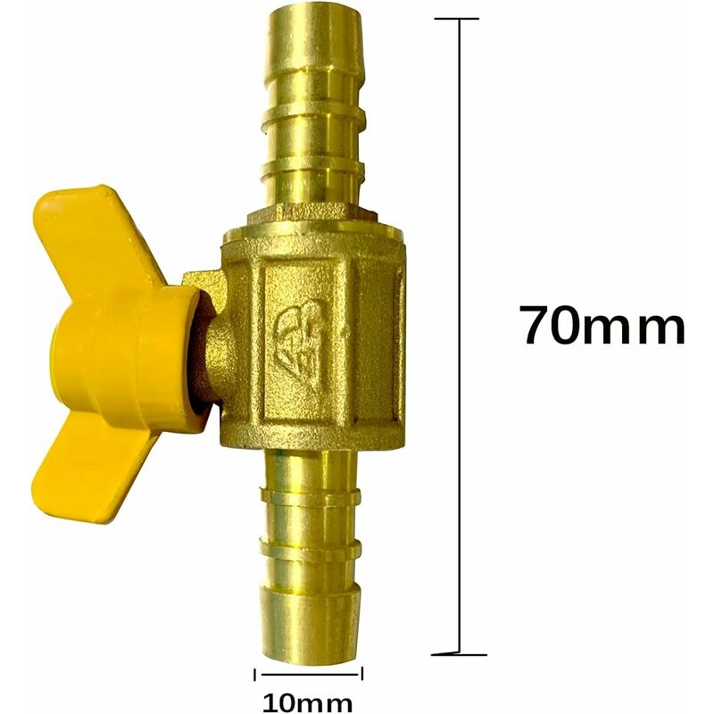Two Way Barbed Ball Valve (For 10Mm-11Mm Id Pipe)
