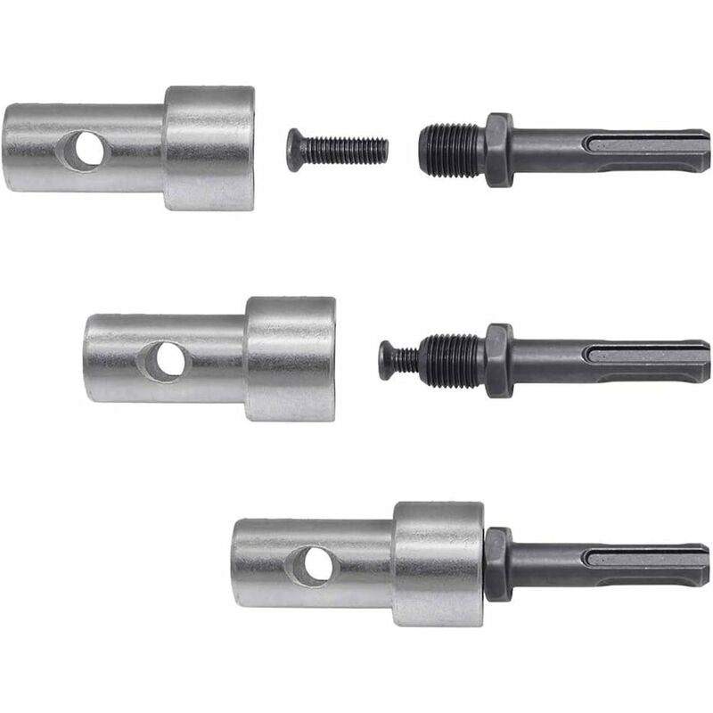 Garden Auger Power Drill Adapter For Corded Drill And Cordless Drill, Sds Plus Thread Keyless Chuck ROund Shank Adapter