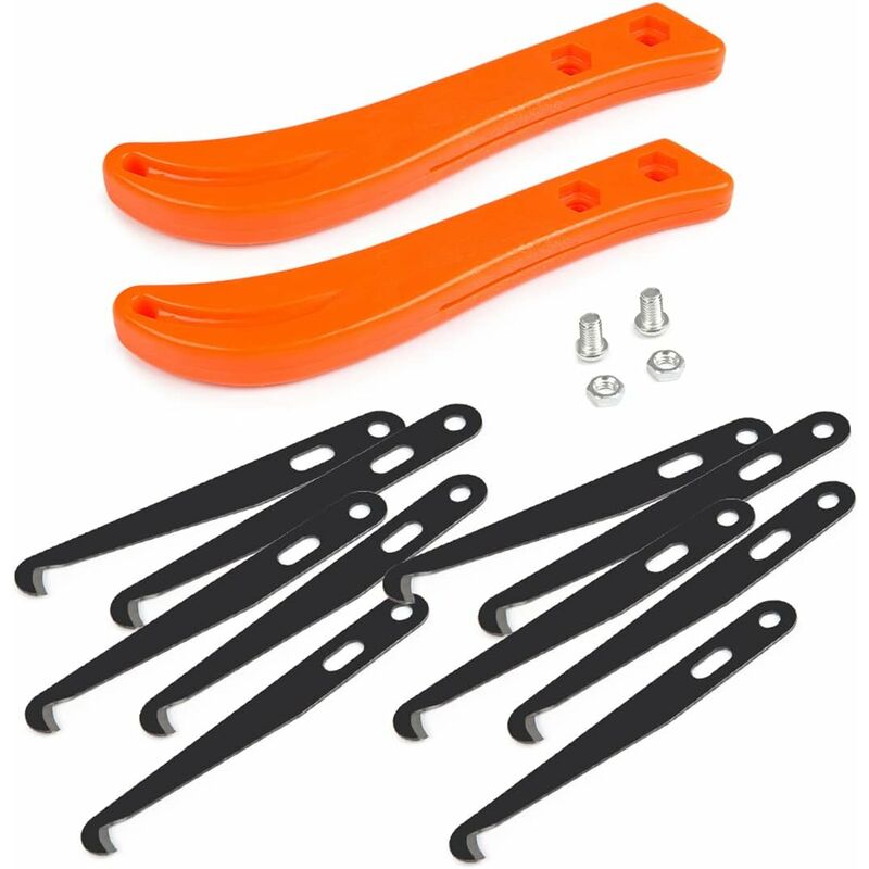 2 pcs Caulking Joint Cleaner Knife + 10 Replaceable Blades - Wall Tile Joint Renovation