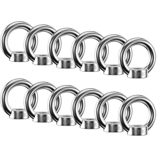 Ring Nut, 304 Stainless Steel Ring Nuts, M8 Eye Nut, Eye Nuts, Lifting