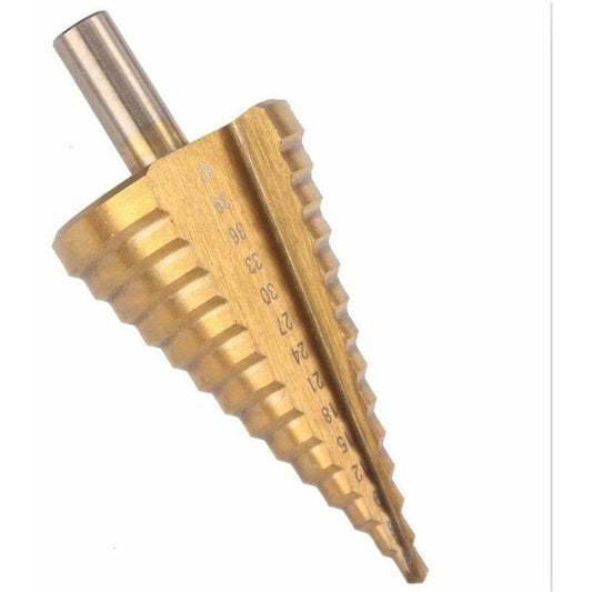 Step Cone Drill Bit - 4-42Mm - 14 Sizes - High Speed Steel Round Shank