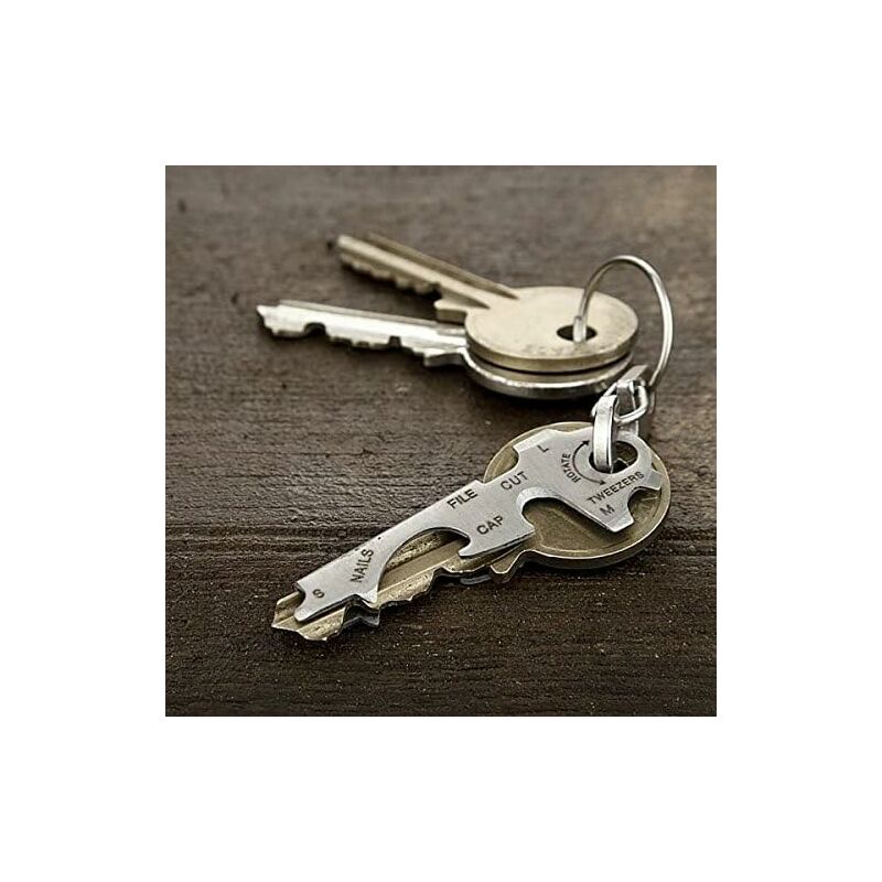 8 In 1 Multifunction Keychain With Bottle Opener, Screwdriver And Other Keytools