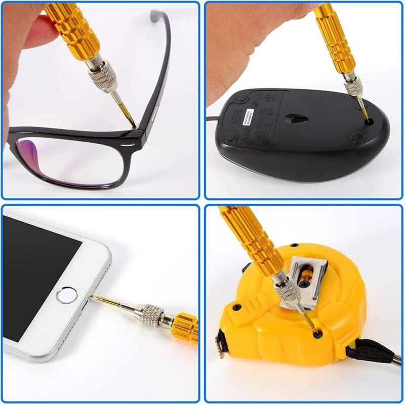 5-In-1 Multifunctional Precision Magnetic Small Pocket Screwdriver For Eyeglasses, Smartphones, Tablets, Watches,