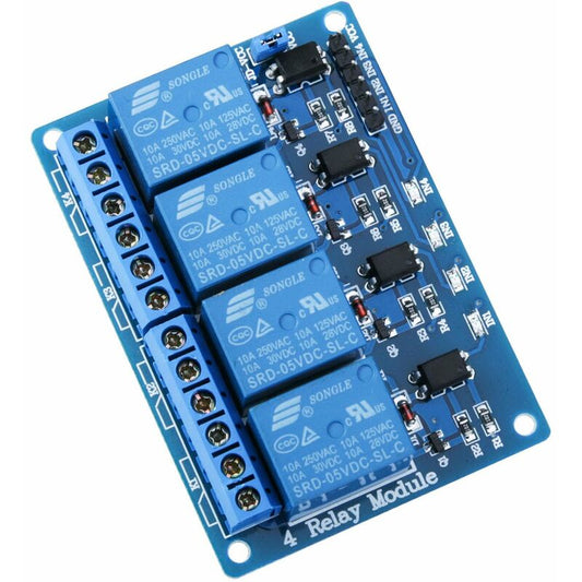 5V Dc Relay Module ４ Channels With Optocoupler ４-Channel Relay