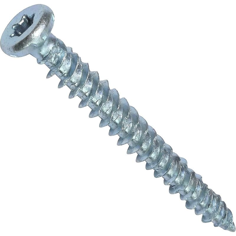 Pack Of 100 Direct Anchor Screws For Concrete Ø7.5X62Mm Countersunk Head