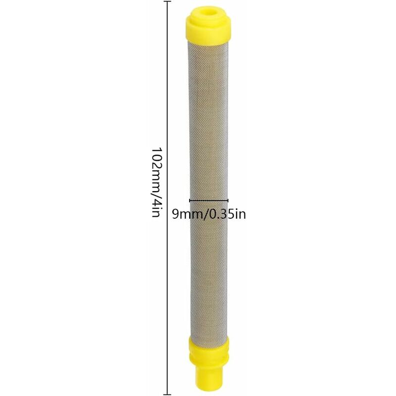 5 pcs 100 Mesh Filters For Wagner Airless Paint Spray Guns Stainless Steel Filter Elements For Wagner Airless Paint
