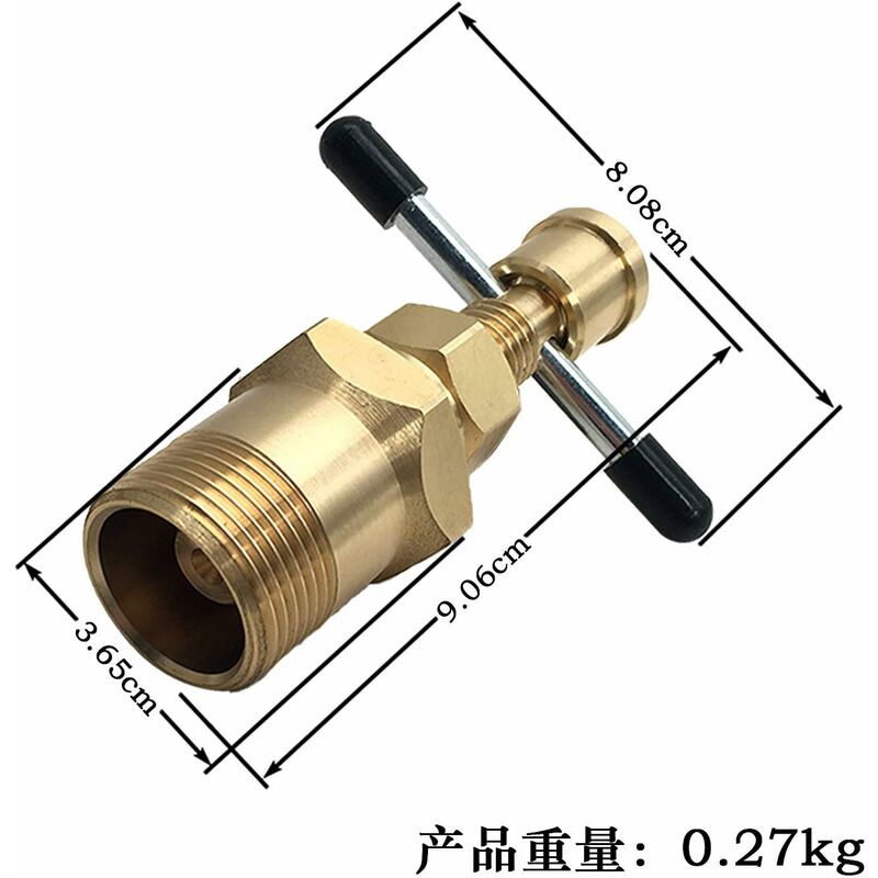 15Mm & 22Mm Olive Extractor, Solid Copper & Brass Pipe Fitting Removal Tool