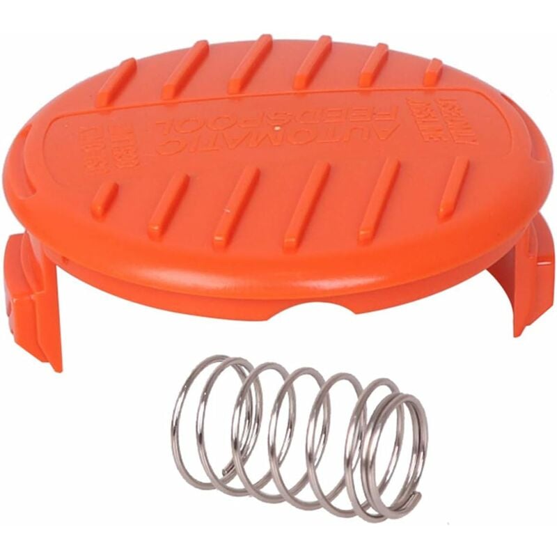 4 Pack Spool Caps + 4 Spring Replacement Parts Compatible With Black+Decker Rc-100-P String Trimmers