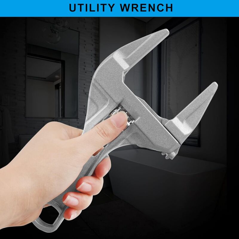 Adjustable Wrench 6-68Mm Adjustable Wrench Short Shank Large Openings Ultra Thin And Lightweight Plumber Tool Wrench