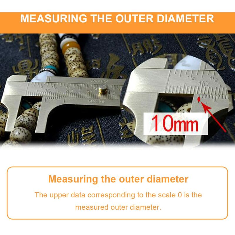 Vernier Caliper,Mini Vernier Caliper,Brass Vernier Caliper,Double Scale Vernier Caliper,For Precision Outside