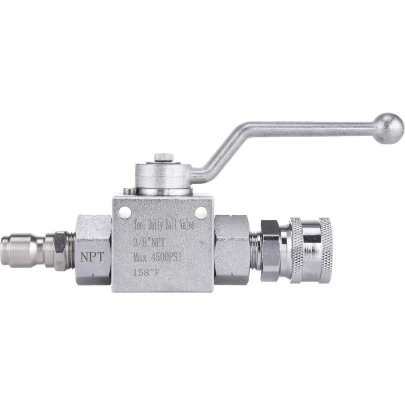 Tool DAily Pressure Washer Ball Valve Kit, 3/8" Quick Connect