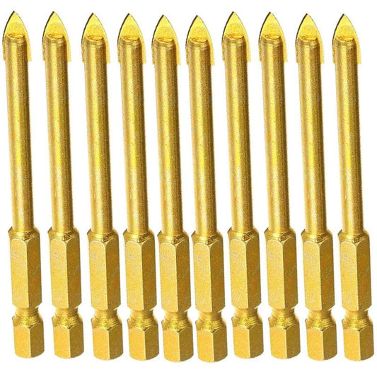 6mm Tungsten Carbide Drill Bit Set with Flat Hex Shank for Mirror