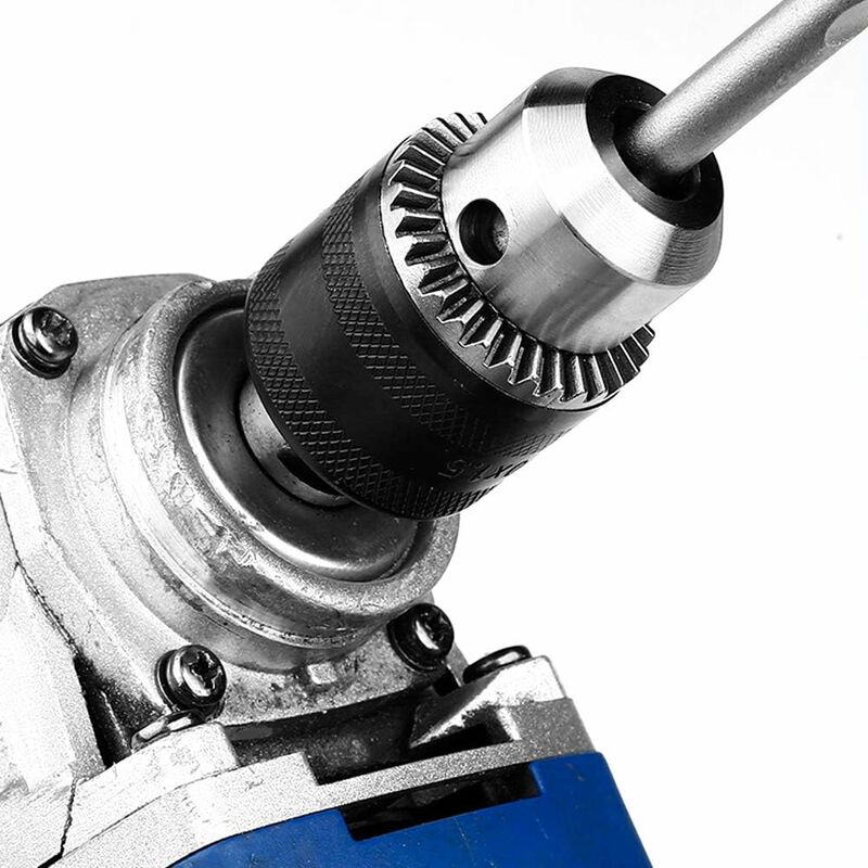 1.5-13Mm 6.35Mm Hex Shank Quick Change Drill Chuck Adapter, 1/2-20Unf Drill Chuck Converter With Chuck Key For Electric