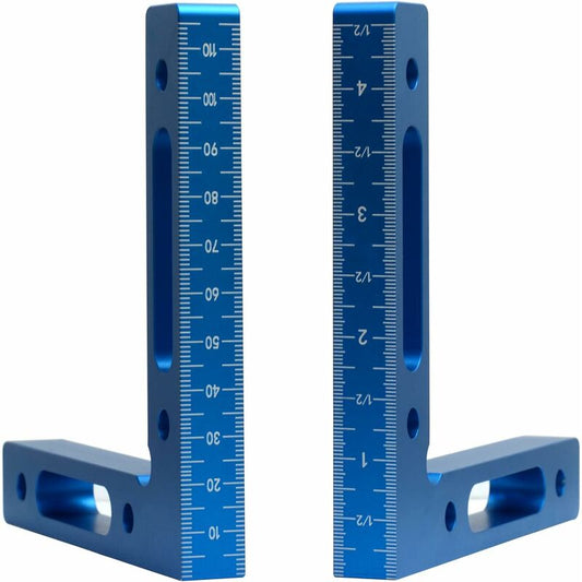 90 Degree Positioning Brackets Aluminum Alloy Square 12 X 12Cm