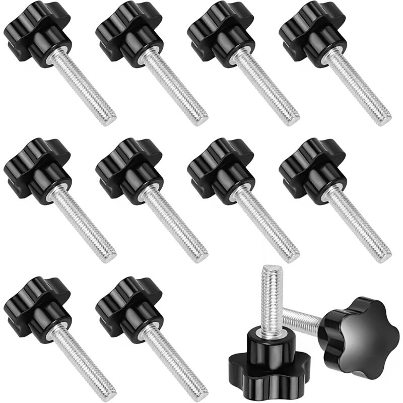 M8X40 Female Thread Nut Clamping Handle Star Shape Hand Knobs