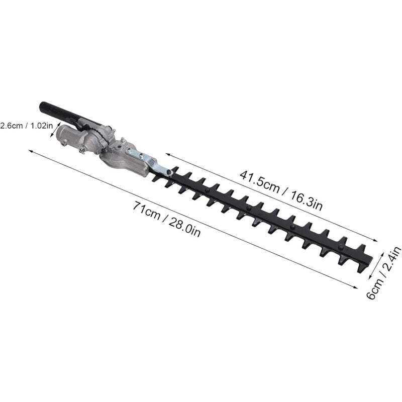 Hedge Trimmer, 26Mm Cordless Hedge Trimmer Attachment, Blade Attachment, Brush Cutter Spare Parts