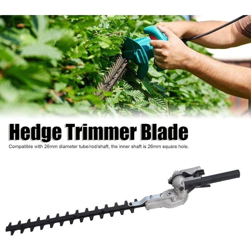 Hedge Trimmer, 26Mm Cordless Hedge Trimmer Attachment, Blade Attachment, Brush Cutter Spare Parts