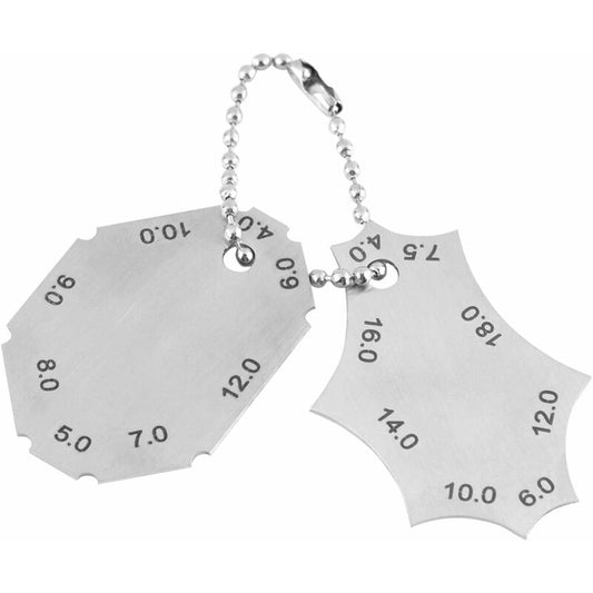 Welding Gauge, Fillet Weld, T-Joint, Throat Depth, Leg Length,
