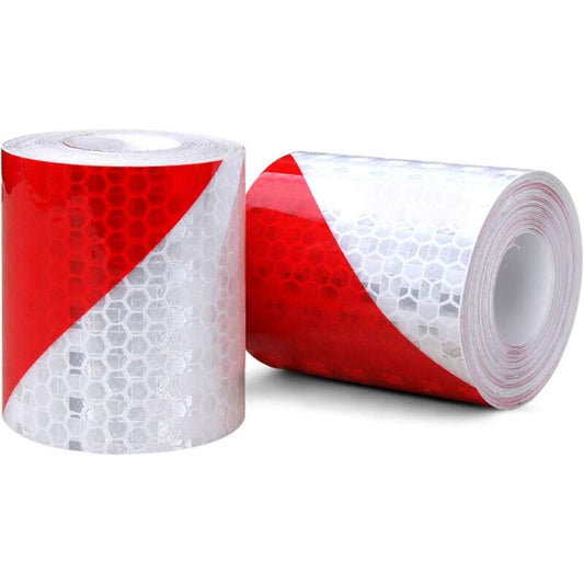 Reflective Tape Safety Warning Reflective Sticker Film White Red
