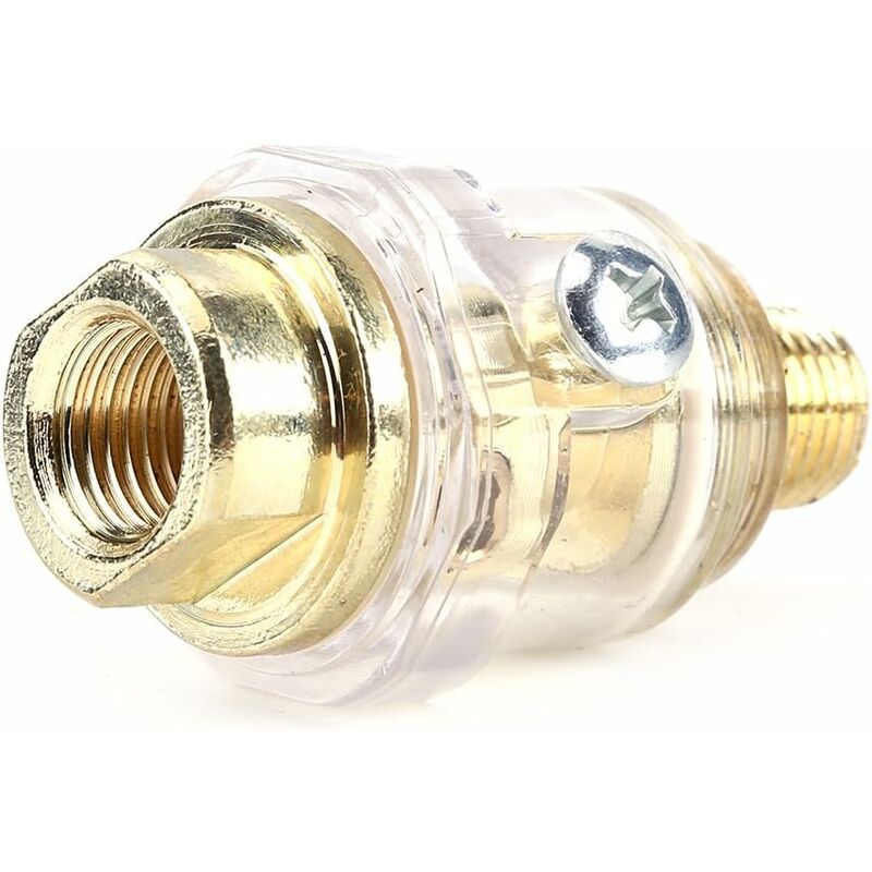 1/4'' Bsp Mini In-Line Oil Lubricator Air Tool Oil Lubricator Oiler Compressor Hose Automatic Lubrication For Pneumatic