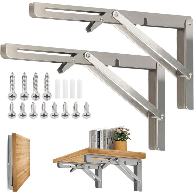400Mm Folding Wall Shelf, 304 Stainless Steel Folding