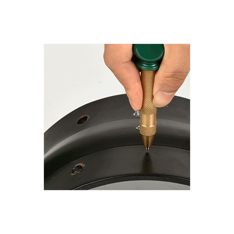 5" Automatic Center Punch Stainless Steel With Adjustable Stroke, Determines Drilling Position For Steel, Wood, Plastic