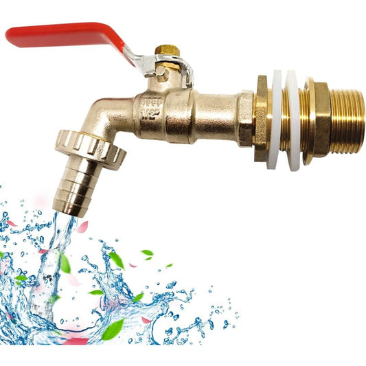 1000L Tank Faucet, Rainwater Harvesting Faucet Tank Adapter 1/2"