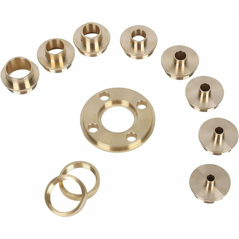 ROuter Guide Kit, 11 Pieces Imperial Size Brass ROuter Template Guide Kit,